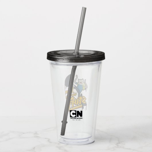 Abenteuerzeit | Finn "Ich bin in dieses Zeug" Acryltrinkbecher (Rückseite)