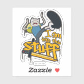 Abenteuerzeit | Finn "Ich bin in dieses Zeug" Aufkleber (Blatt)