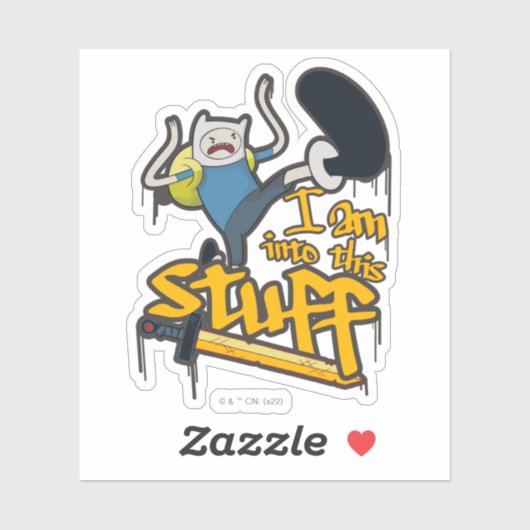 Abenteuerzeit | Finn "Ich bin in dieses Zeug" Aufkleber (Blatt)