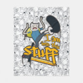 Abenteuerzeit | Finn "Ich bin in dieses Zeug" Fleecedecke (Vorderseite)