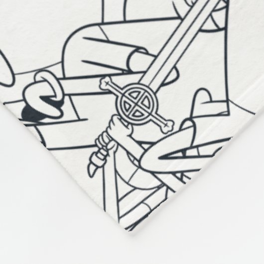 Abenteuerzeit | Finn "Ich bin in dieses Zeug" Fleecedecke (Ecke)