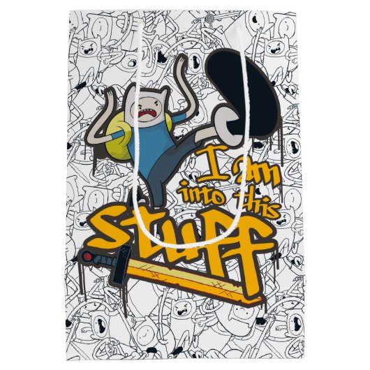 Abenteuerzeit | Finn "Ich bin in dieses Zeug" Mittlere Geschenktüte (Rückseite)