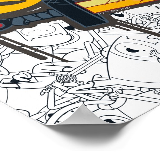 Abenteuerzeit | Finn "Ich bin in dieses Zeug" Poster (Ecke)