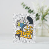 Abenteuerzeit | Finn "Ich bin in dieses Zeug" Postkarte (Stehend Vorderseite)