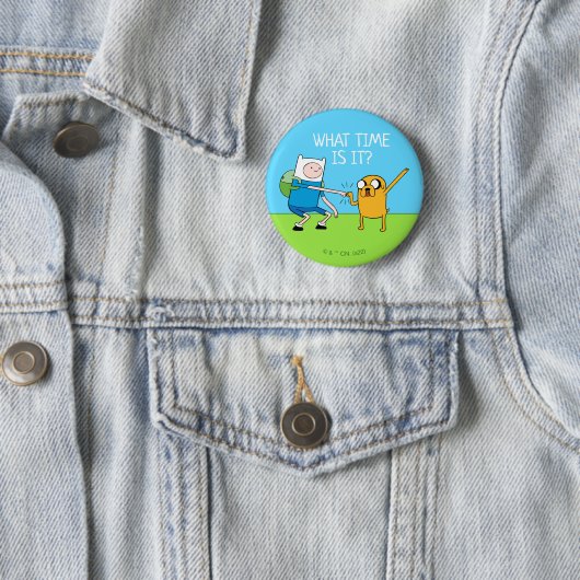 Abenteuerzeit | Finn & Jake Fist Bump Button (Beispiel)
