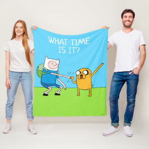 Abenteuerzeit Finn & Jake Fist Bump Fleecedecke
