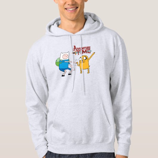 Abenteuerzeit | Finn & Jake Fist Bump Hoodie (Vorderseite)