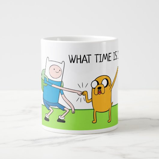 Abenteuerzeit | Finn & Jake Fist Bump Jumbo-Tasse (Vorderseite)