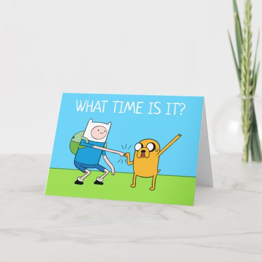 Abenteuerzeit | Finn & Jake Fist Bump Karte (Vorderseite)