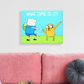Abenteuerzeit | Finn & Jake Fist Bump Leinwanddruck (Insitu (Wohnzimmer))