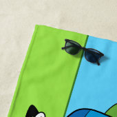 Abenteuerzeit | Finn & Jake Fist Bump Strandtuch (Beispiel)