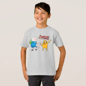 Abenteuerzeit | Finn & Jake Fist Bump T-Shirt (Vorne ganz)