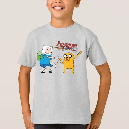 Abenteuerzeit | Finn & Jake Fist Bump T-Shirt (Vorderseite)