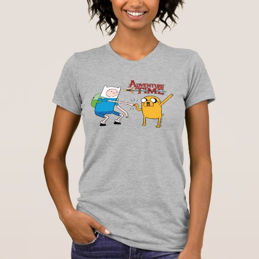 Abenteuerzeit | Finn & Jake Fist Bump T-Shirt (Vorderseite)