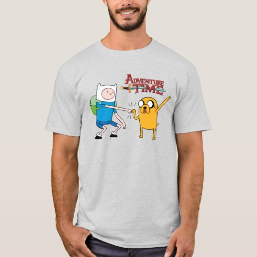 Abenteuerzeit | Finn & Jake Fist Bump T-Shirt (Vorderseite)