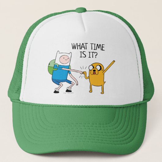 Abenteuerzeit | Finn & Jake Fist Bump Truckerkappe (Vorderseite)