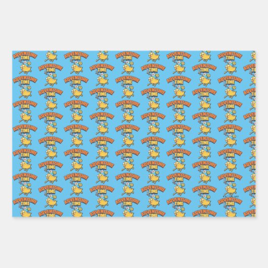 Abenteuerzeit | Finn Riding Jake Geschenkpapier Set (Vorderseite 2)