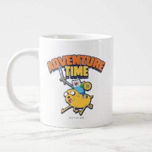 Abenteuerzeit   Finn Riding Jake Jumbo-Tasse