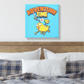 Abenteuerzeit | Finn Riding Jake Leinwanddruck (Insitu (Schlafzimmer))