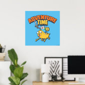 Abenteuerzeit | Finn Riding Jake Poster (Heimbüro)