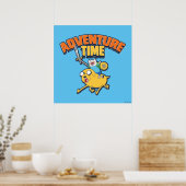 Abenteuerzeit | Finn Riding Jake Poster (Küche)