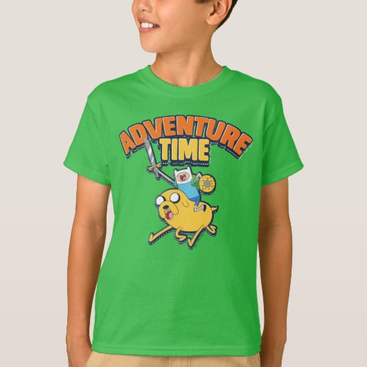 Abenteuerzeit | Finn Riding Jake T-Shirt (Vorderseite)