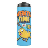 Abenteuerzeit | Finn Riding Jake Thermosbecher (Vorderseite)