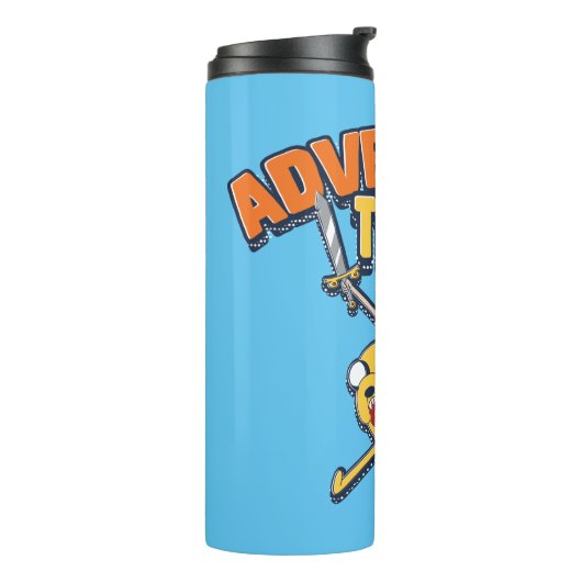 Abenteuerzeit | Finn Riding Jake Thermosbecher (Nach links gedreht)