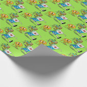 Abenteuerzeit | Finn's Backpack Adventure Gear Geschenkpapier (Ecke)