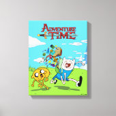 Abenteuerzeit | Finn's Backpack Adventure Gear Leinwanddruck (Vorderseite)