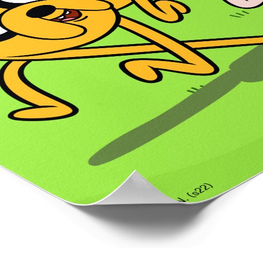 Abenteuerzeit | Finn's Backpack Adventure Gear Poster (Ecke)