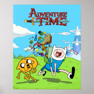 Abenteuerzeit   Finn's Backpack Adventure Gear Poster