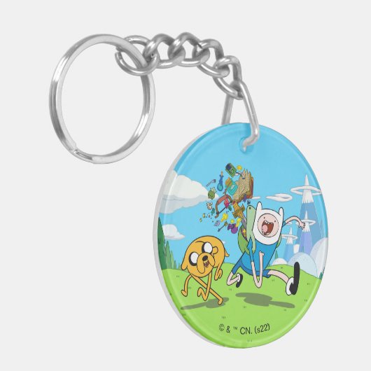 Abenteuerzeit | Finn's Backpack Adventure Gear Schlüsselanhänger (Vorderseite links)