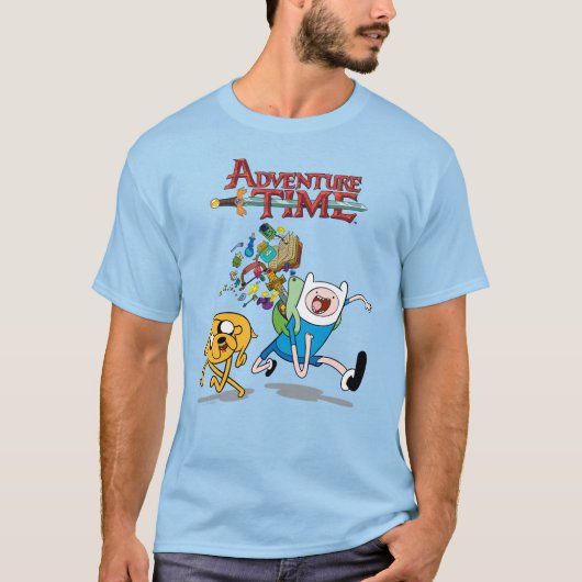 Abenteuerzeit | Finn's Backpack Adventure Gear T-Shirt (Vorderseite)