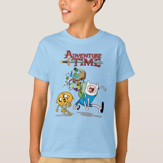 Abenteuerzeit | Finn's Backpack Adventure Gear T-Shirt (Vorderseite)