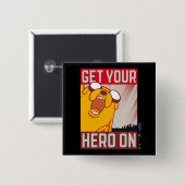 Abenteuerzeit | Jake "Get Your Hero On" Button (Vorne & Hinten)