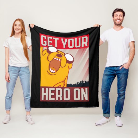 Abenteuerzeit | Jake "Get Your Hero On" Fleecedecke (Beispiel)