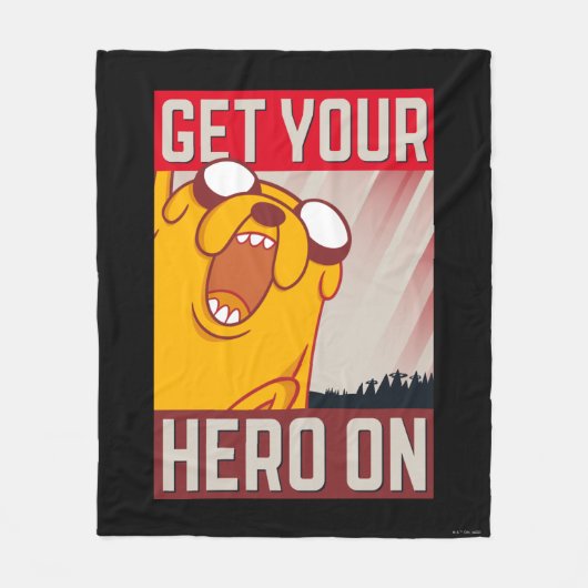 Abenteuerzeit | Jake "Get Your Hero On" Fleecedecke (Vorderseite)