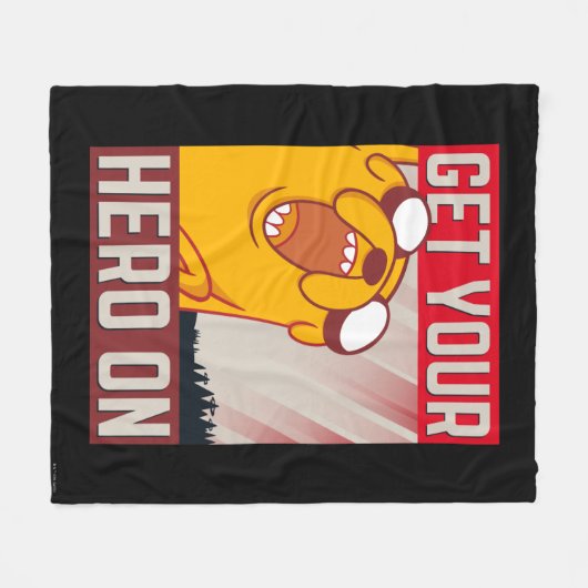 Abenteuerzeit | Jake "Get Your Hero On" Fleecedecke (Vorderseite (Horizontal))