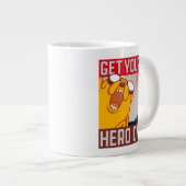 Abenteuerzeit | Jake "Get Your Hero On" Jumbo-Tasse (Vorderseite Rechts)