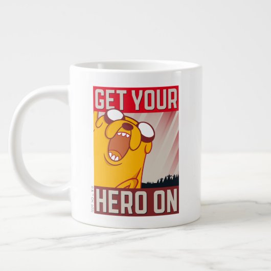 Abenteuerzeit | Jake "Get Your Hero On" Jumbo-Tasse (Links)