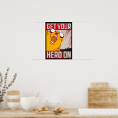 Abenteuerzeit | Jake "Get Your Hero On" Poster (Küche)