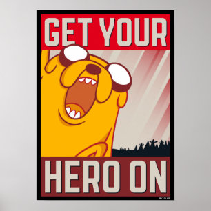 Abenteuerzeit Jake "Get Your Hero On" Poster