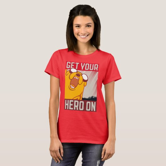 Abenteuerzeit | Jake "Get Your Hero On" T-Shirt (Vorne ganz)