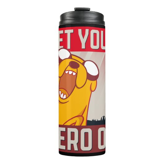 Abenteuerzeit | Jake "Get Your Hero On" Thermosbecher (Vorderseite)