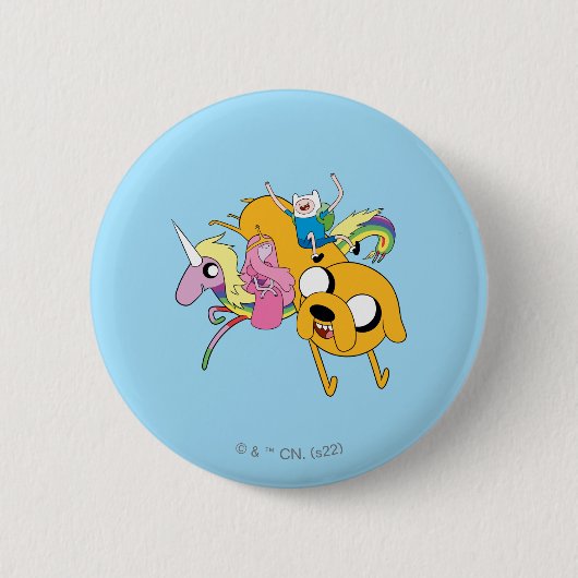 Abenteuerzeit | Lady, Bubblegum, Finn & Jake Button (Vorderseite)