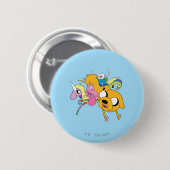 Abenteuerzeit | Lady, Bubblegum, Finn & Jake Button (Vorne & Hinten)