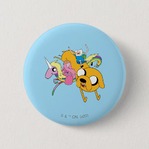 Abenteuerzeit   Lady, Bubblegum, Finn & Jake Button