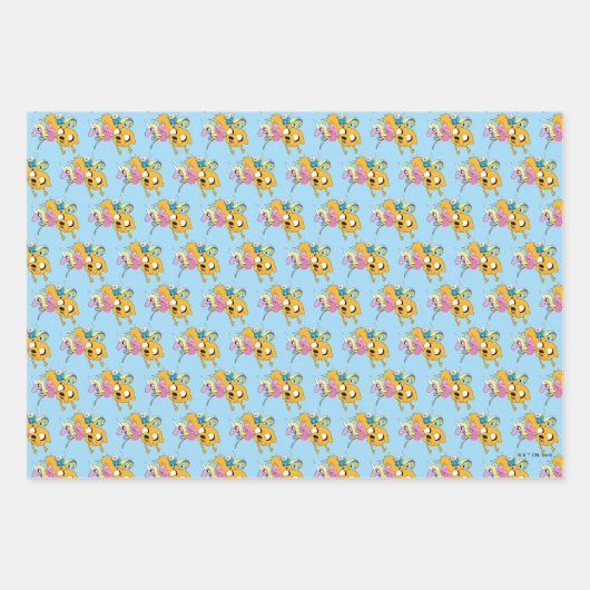 Abenteuerzeit | Lady, Bubblegum, Finn & Jake Geschenkpapier Set (Vorderseite 3)