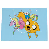 Abenteuerzeit | Lady, Bubblegum, Finn & Jake Große Geschenktüte (Vorderseite)